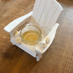 Yankee Candle White Adirondack Chair Candle Holder